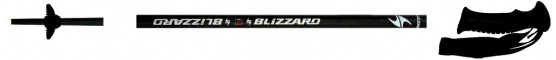 Lyžařské hole Blizzard UNI BLACK model 2013/14