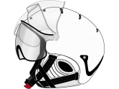 Helma VIST SUPERMOUNTAIN White Black Clear Mirror model 2012/13