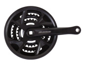 Kliky SUNTOUR XR-172 42-32-22 175mm černé + kryt