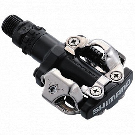 Pedály Shimano MTB PD-M520, SPD zarážky SM-SH51 bez odrazek, černé