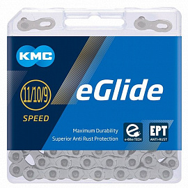 ŘETĚZ KMC E-GLIDE CUES EPT NEREZNOUCÍ 132ČL. BOX