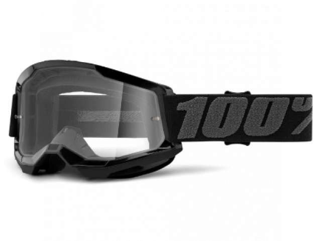 Brýle 100% STRATA 2 Goggle Black - Clear Lens