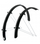 Blatníky FORCE 58 Aluflex 28" + vzpěry,černé