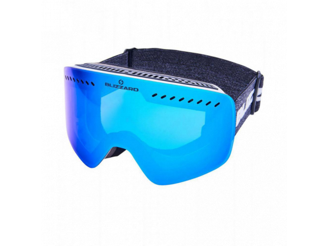 Lyžařské brýle BLIZZARD 983 MDAVZO, white shiny, smoke2, blue REVO
