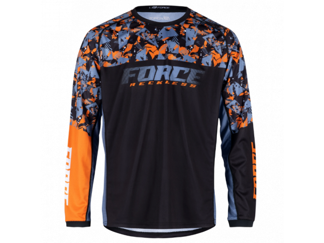 Dres Force RECKLESS dl. rukáv, černo-oranžový