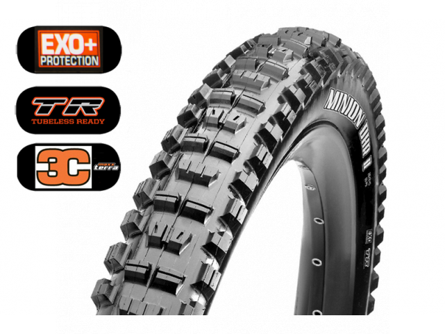 Plášť MAXXIS Minion DHR II 27.5 x 2.80 kevlar EXO+ TR 120 TPI 3C Maxx Terra