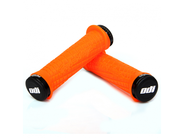 Gripy MTB ODI Troy Lee Designs Lock-On bonus pack oranžové