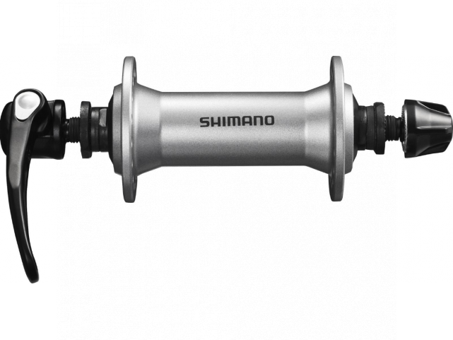 Nába přední Shimano ALIVIO HB-T4000 pro ráfkovou brzdu 32 děr RU: 133 mm stříbrná
