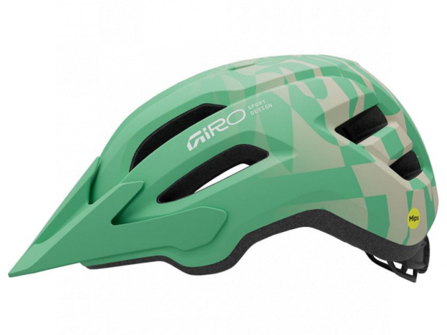 Helma GIRO Fixture II MIPS Youth Mat Green Rush