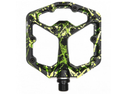 Pedály CRANKBROTHERS Stamp 7 Small Splatter Paint Lime Green