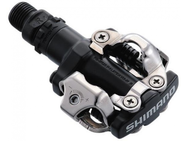 Pedály Shimano MTB PD-M520, SPD zarážky SM-SH51 bez odrazek, černé
