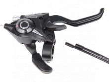 Řadící brzdová páka Shimano ALTUS ST-EF51 MTB/trek pro V-brzdy pravá 7 rychl 4 prstá černá