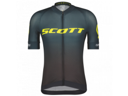 Cyklistický dres SCOTT RC Pro WC Edt. black/sulphur yellow