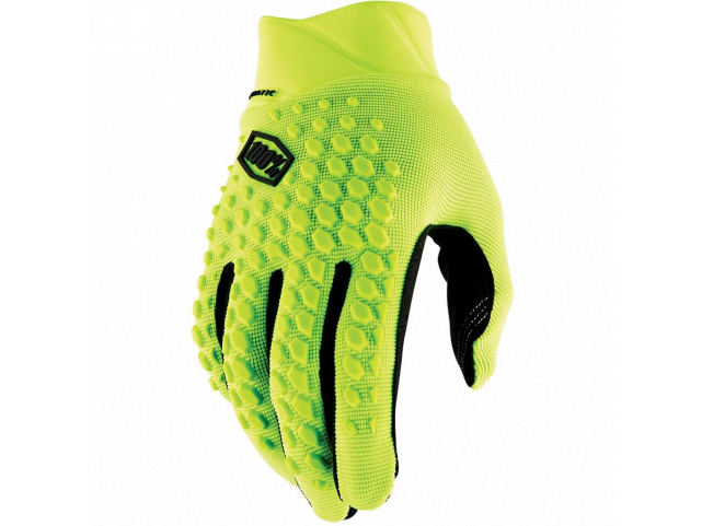 Rukavice 100% Geomatic fluo yellow