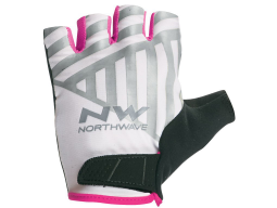 Rukavice Northwave Flag Woman White/Pink Fluo