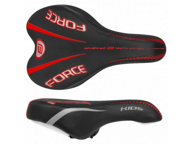 Sedlo FORCE KIDS 16-20" dětské, černo-červené