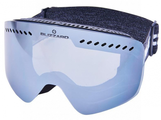 Lyžařské brýle Blizzard 983 DAZO, black, amber2, silver mirror, CAT. 3