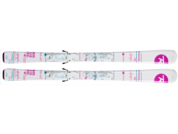 Lyže Rossignol Fun Girl Kid-X+Kid-X 4 B76 wht/silv, 2017/18