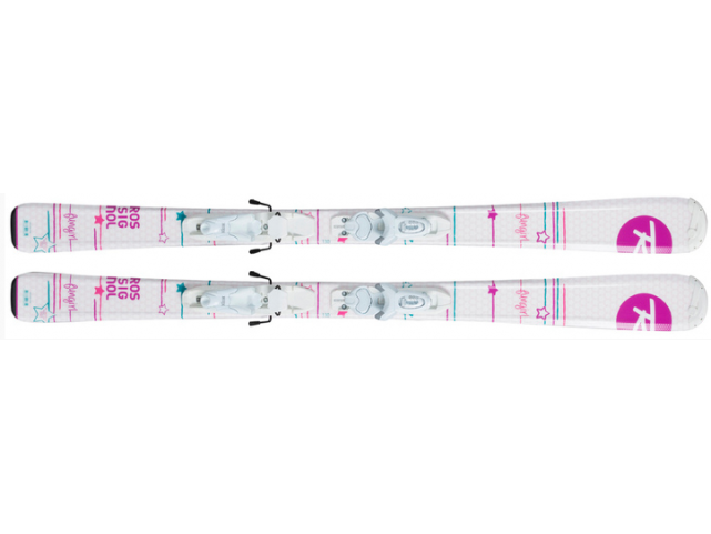 Lyže Rossignol Fun Girl Kid-X+Kid-X 4 B76 wht/silv, 