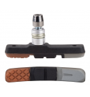 Brzdové špalíky PRO-T V-brake třísměsová Color, šedo-oran-černa