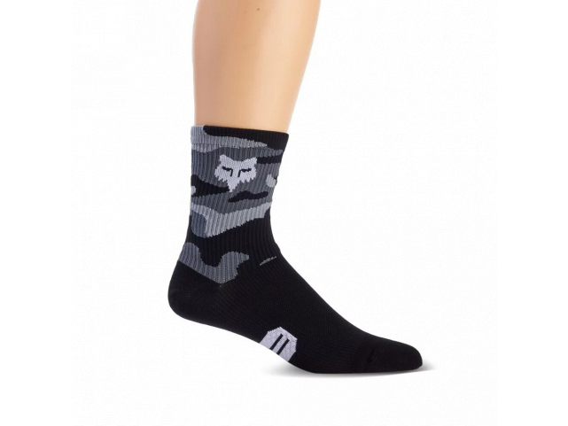 Ponožky Fox Racing 6" Ranger Sock, Black, Camo