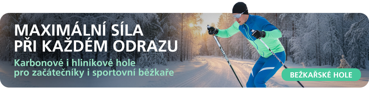 Karbonové i hliníkové hole pro začátečníky i sportovní běžkaře
