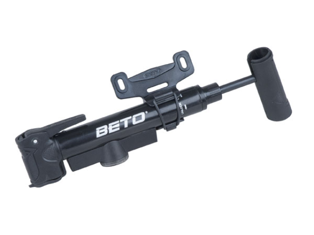 Pumpa PRO-T teleskopická s duální hlavou a manometrem 38