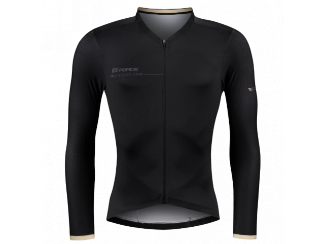 Dres FORCE GOLD dlouhý rukáv, černý