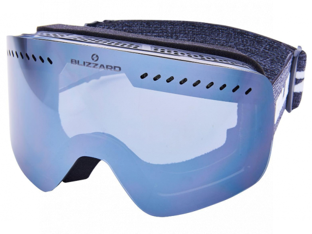 Lyžařské brýle Blizzard 985 DAZO, black, smoke2, silver mirror, CAT. 3
