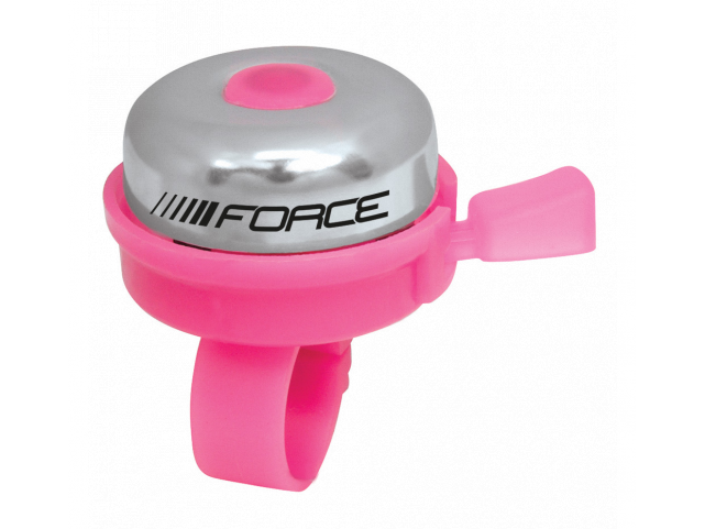 Zvonek FORCE KLASIK Fe/plast 22,2mm, růžový
