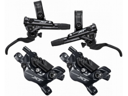 Brzda kotoučová SHIMANO XT M8120 čtyřpístková p+z komplet a adapt., J-kit, box