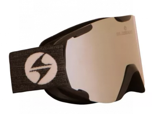 Lyžařské brýle Blizzard Gog. 938 MAVZO, black matt, smoke lens S21+silver coating