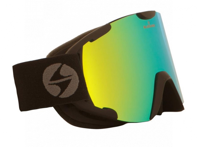 Lyžařské brýle Blizzard Ski Gog. 938 MAVZO, black matt, smoke, yellow revo, high tech antifog