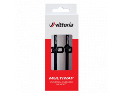 Ventilky VITTORIA Multiway tubeless valve alloy black 60mm (2 pcs)