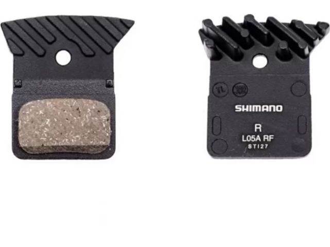 Brzdové destičky Shimano L05A polymerové s chladičem Flat mount