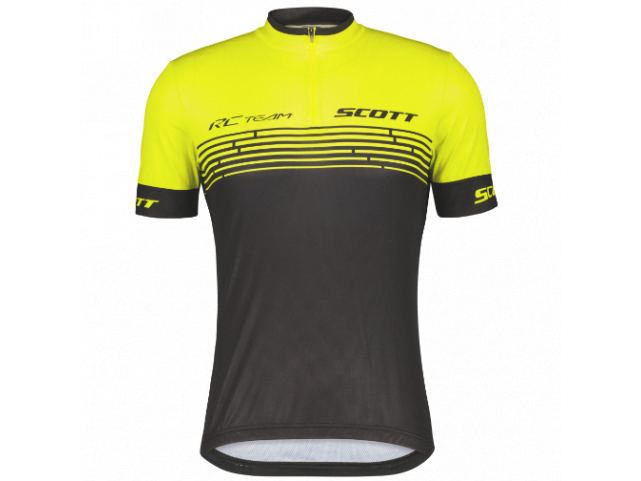 Cyklistický dres SCOTT RC Team 20 black/sulphur yellow