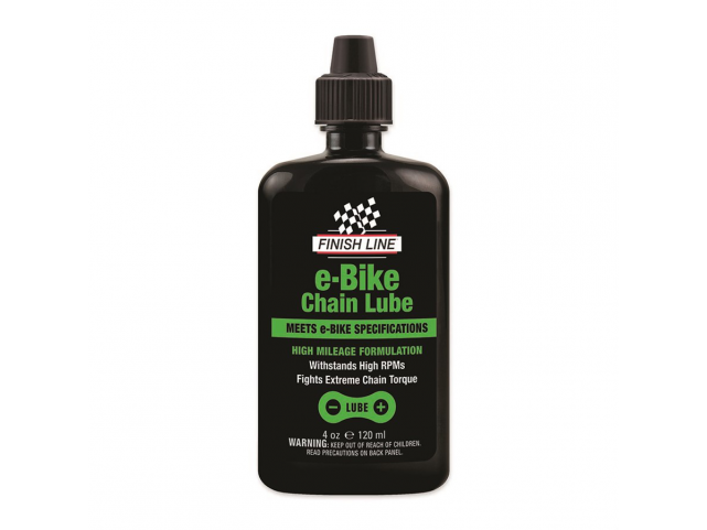 Mazivo FINISH LINE E-Bike Chain Lube 4oz/120ml-kapátko