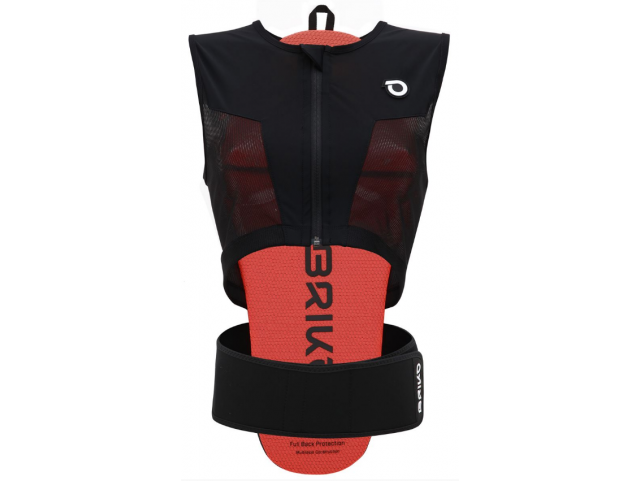 Chránič Briko ARMOR SPINE Black Orange Fluo