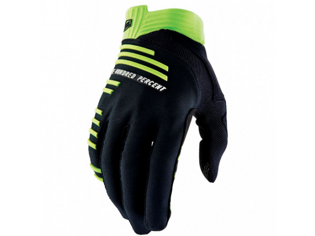 Rukavice 100% R-Core Black-Lime