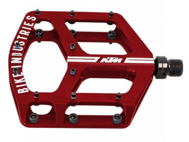 Pedály KTM TRAIL FLAT CNC LSB, červené