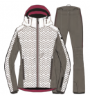 Lyžařský set bunda a kalhoty West Scout JANE SET White/Grey/Red