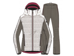 Lyžařský set bunda a kalhoty West Scout JANE SET White/Grey/Red