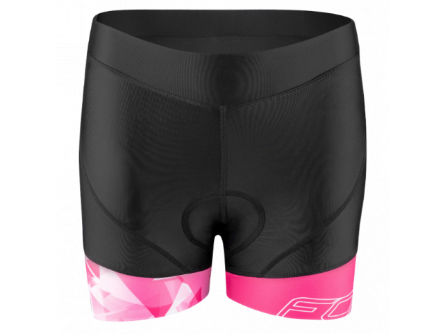 Kraťasy Force MINI LADY do pasu s vl, černo-růžové