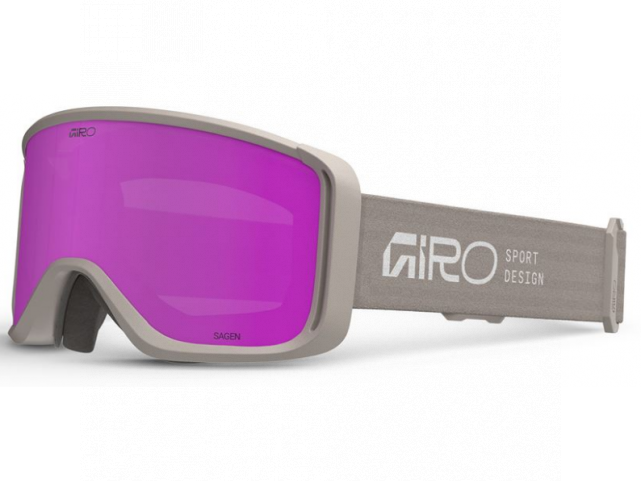 Lyžařské brýle GIRO Sagen Cloud Grey Stacked-Amber Pink/Yellow (2skla)