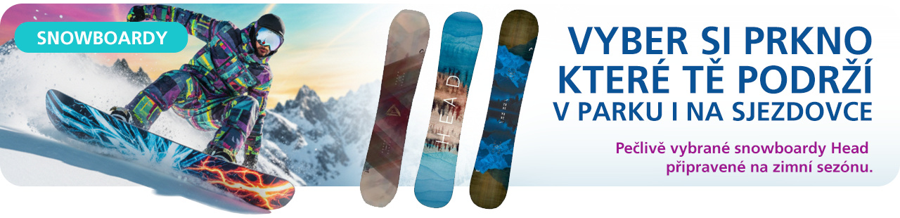 Snowboardy Head s výborným poměrem stability, kontroly a ceny.