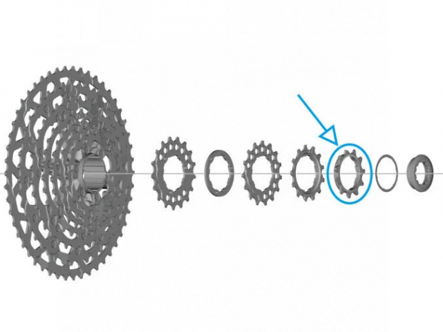 Pastorek Shimano CS-LG700-11, 11 z, integrovaná podložka