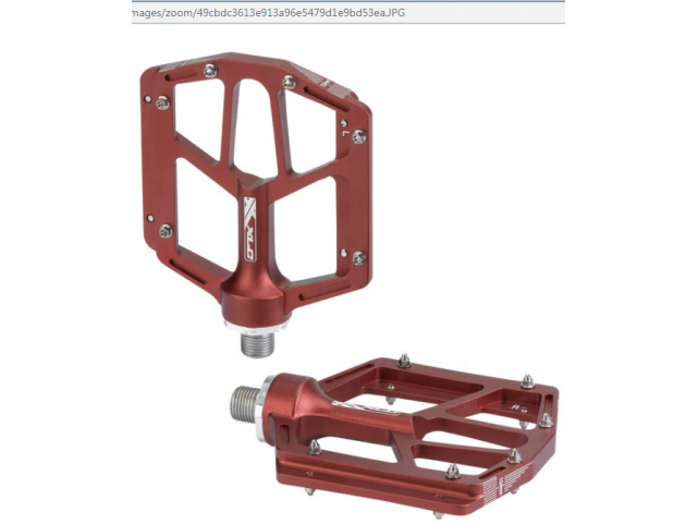 Pedály XLC PD-M14 Al, červená