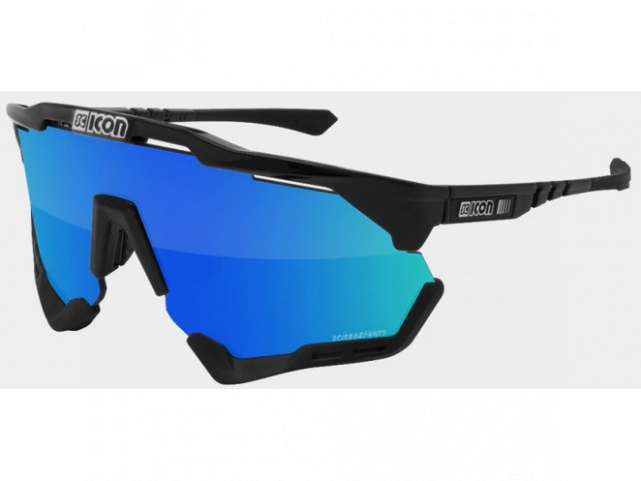 Brýle Scicon Aeroshade XL Black Gloss SCNPPMultimirror Blue