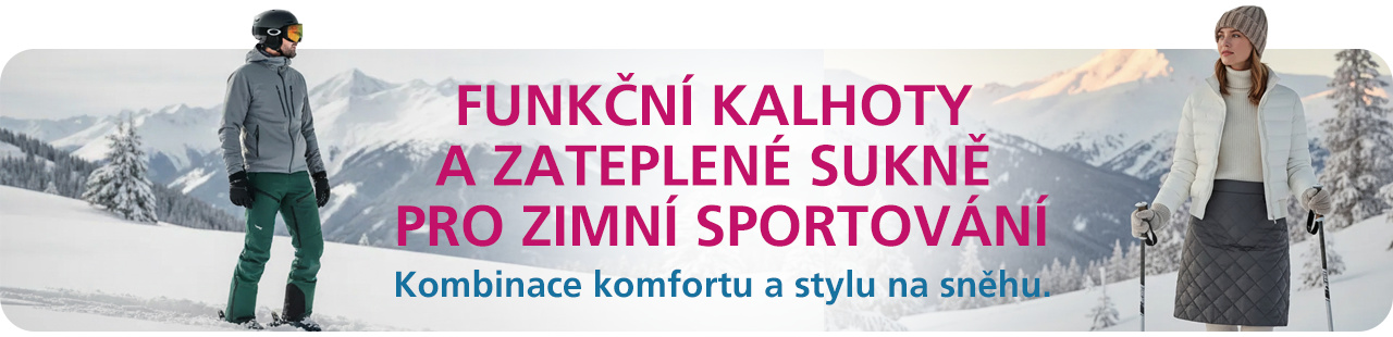 Kombinace komfortu a stylu na sněhu.