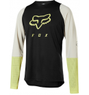 Dres Fox Racing Defend Ls Foxhead Jersey Black/Yellow
